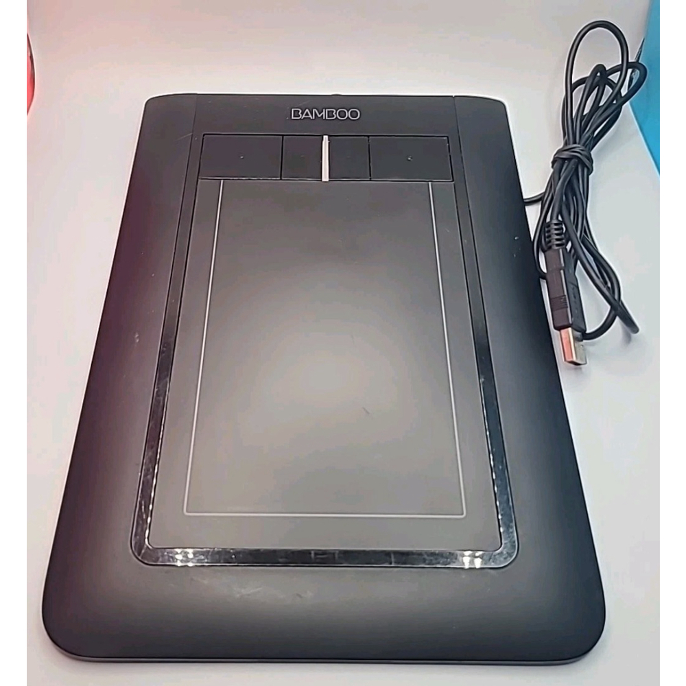 Wacom Bamboo Touch Tablet CTH-460 USB Graphic Design Drawing No Stylus